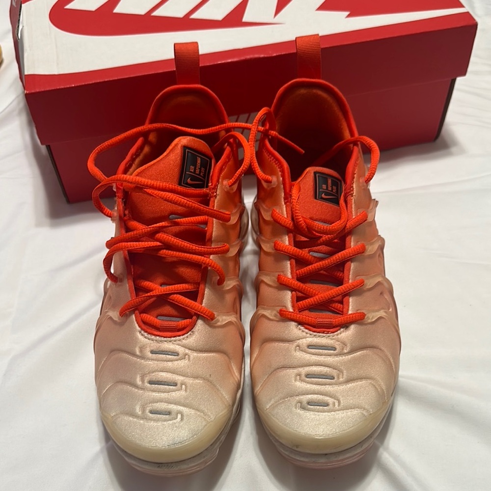 Nike Air Max Plus Red and Cream Sneakers
